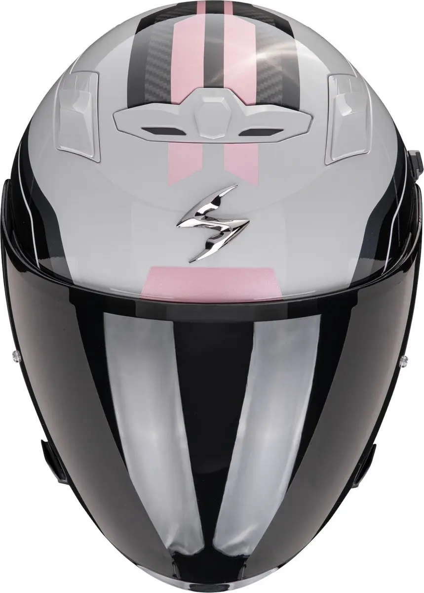 Scorpion EXO-230 Hipe Jethelm - M - Zwart/Grijs/Wit
