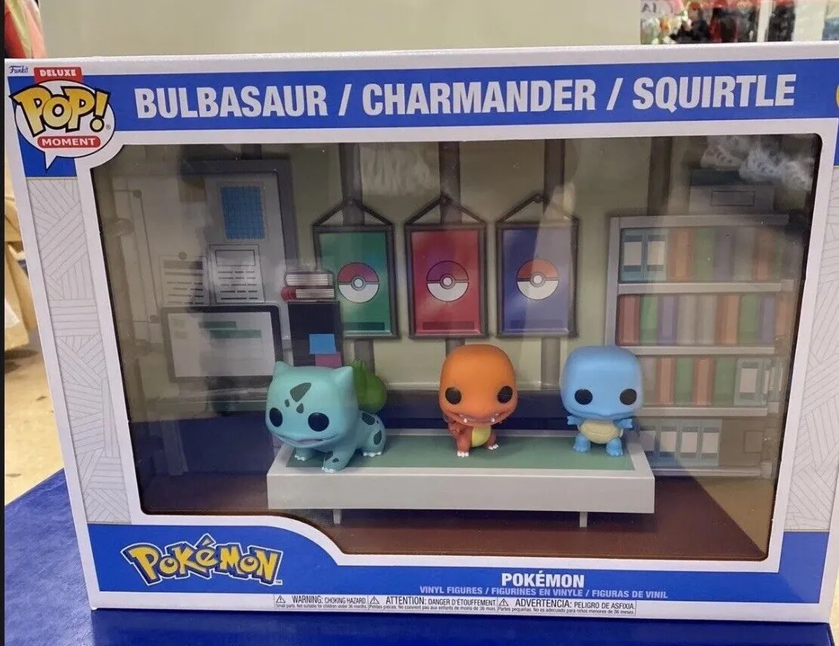 Funko Pop! Moment Deluxe Pokémon Bulbasaur/Charmander/Squirtle #01 - Multi