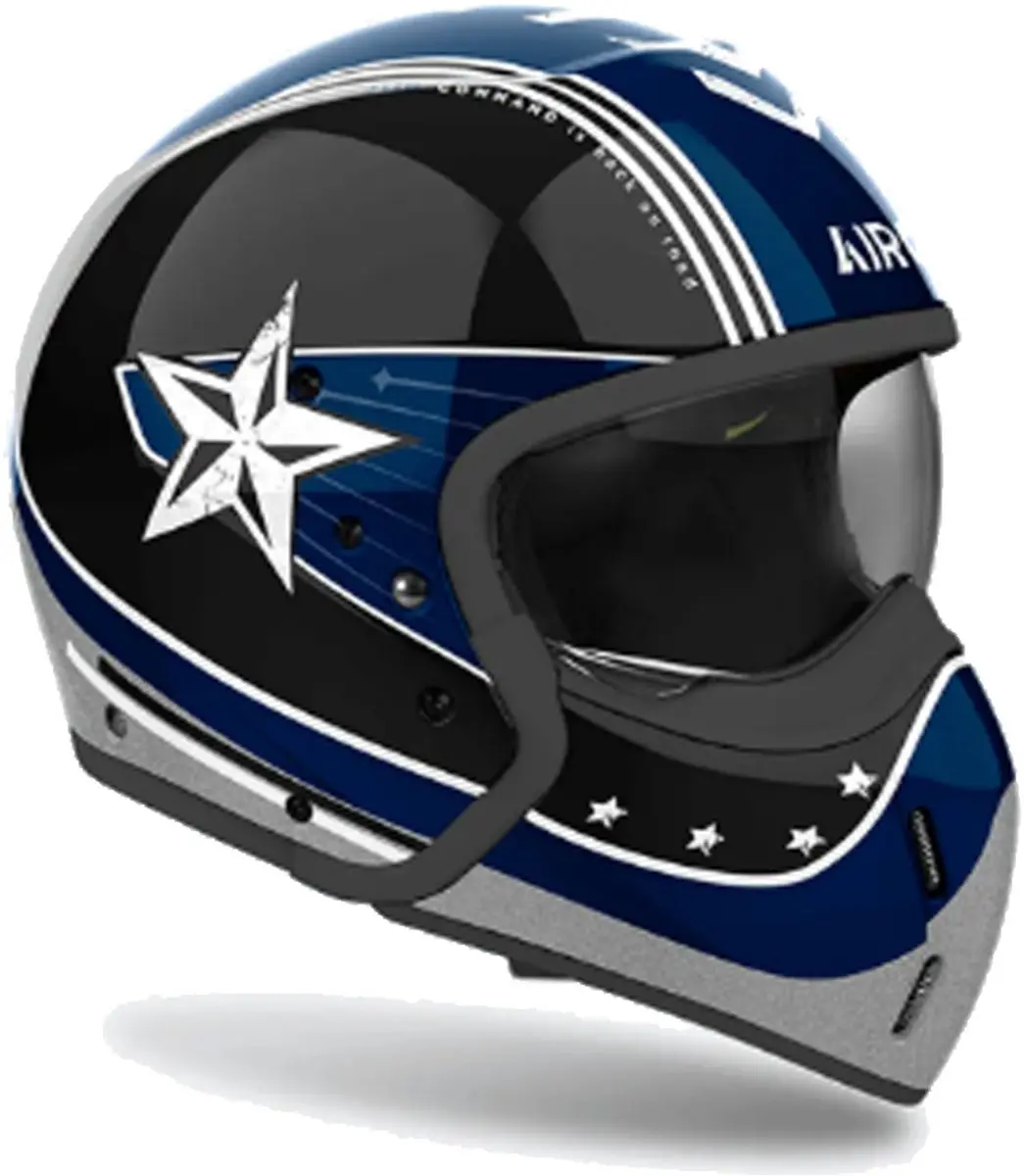 Airoh J 110 Command Octaan Helm - XS - Blauw Glossy