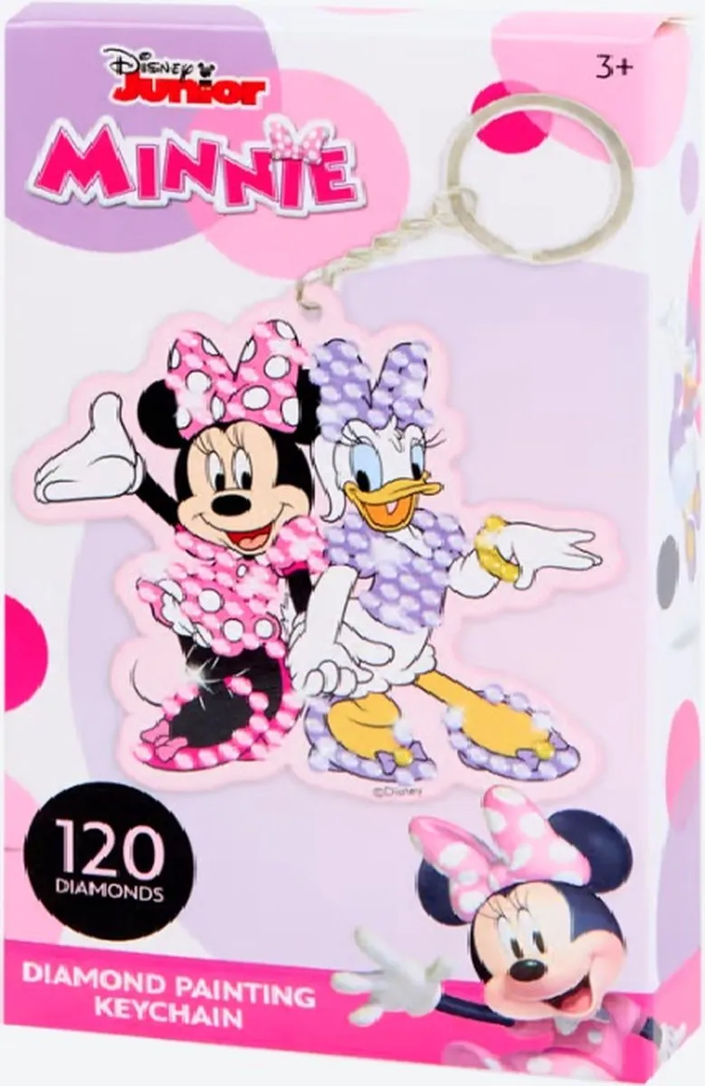 Disney Diamond Painting Sleutelhanger Minnie Mouse & Katrien Duck