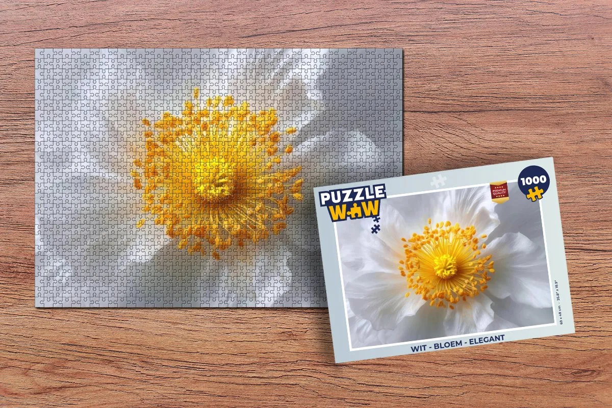 PuzzleWow Legpuzzel Bloem Elegant 1000 Stuks