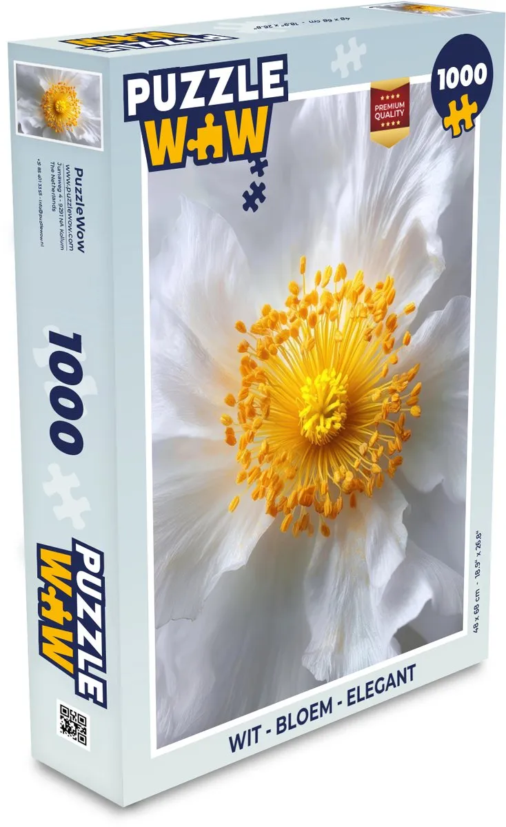 PuzzleWow Legpuzzel Bloem Elegant 1000 Stuks