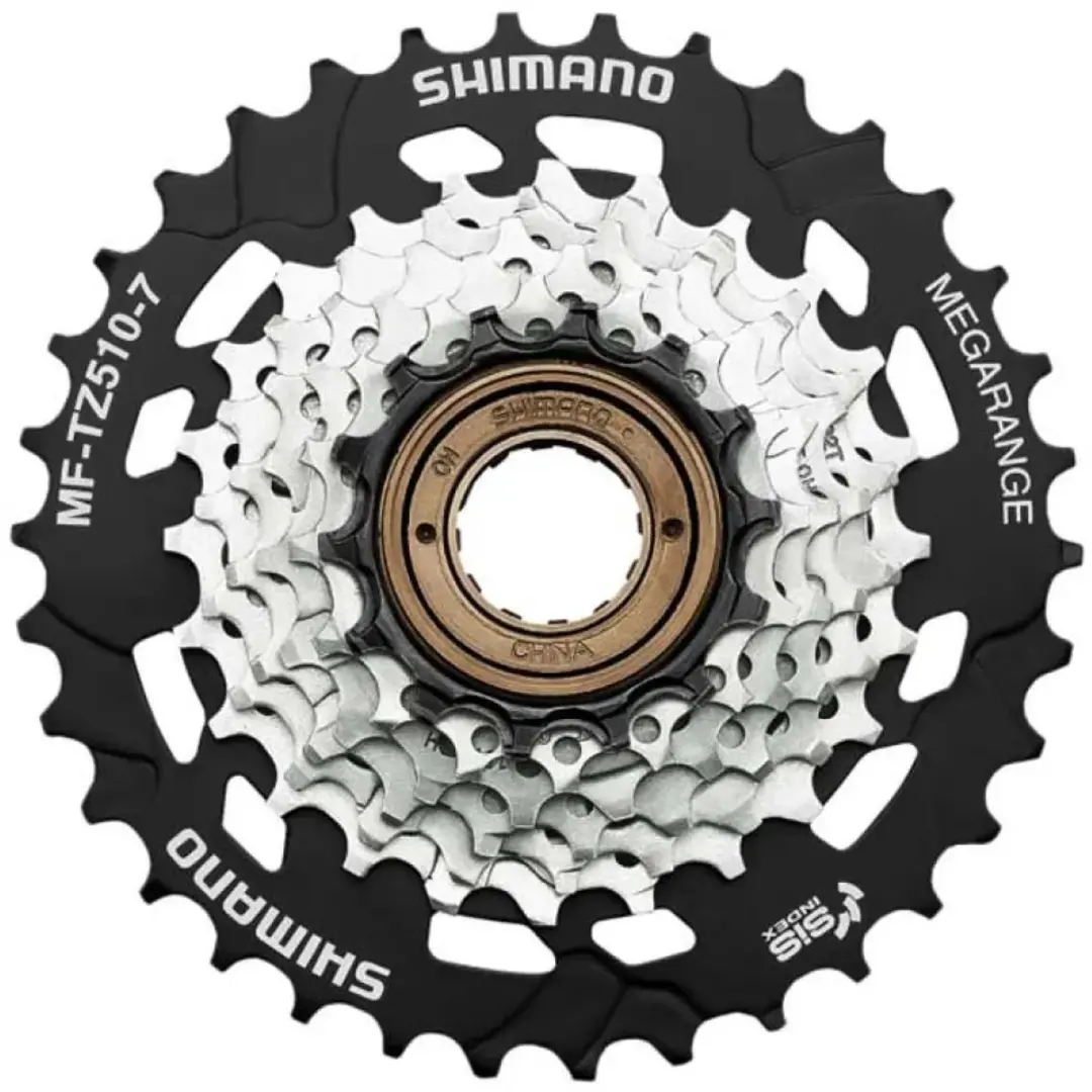 Shimano Tourney MF-TZ510-7 Schroefkrans 7-speed 14-34T - Zwart/Zilver