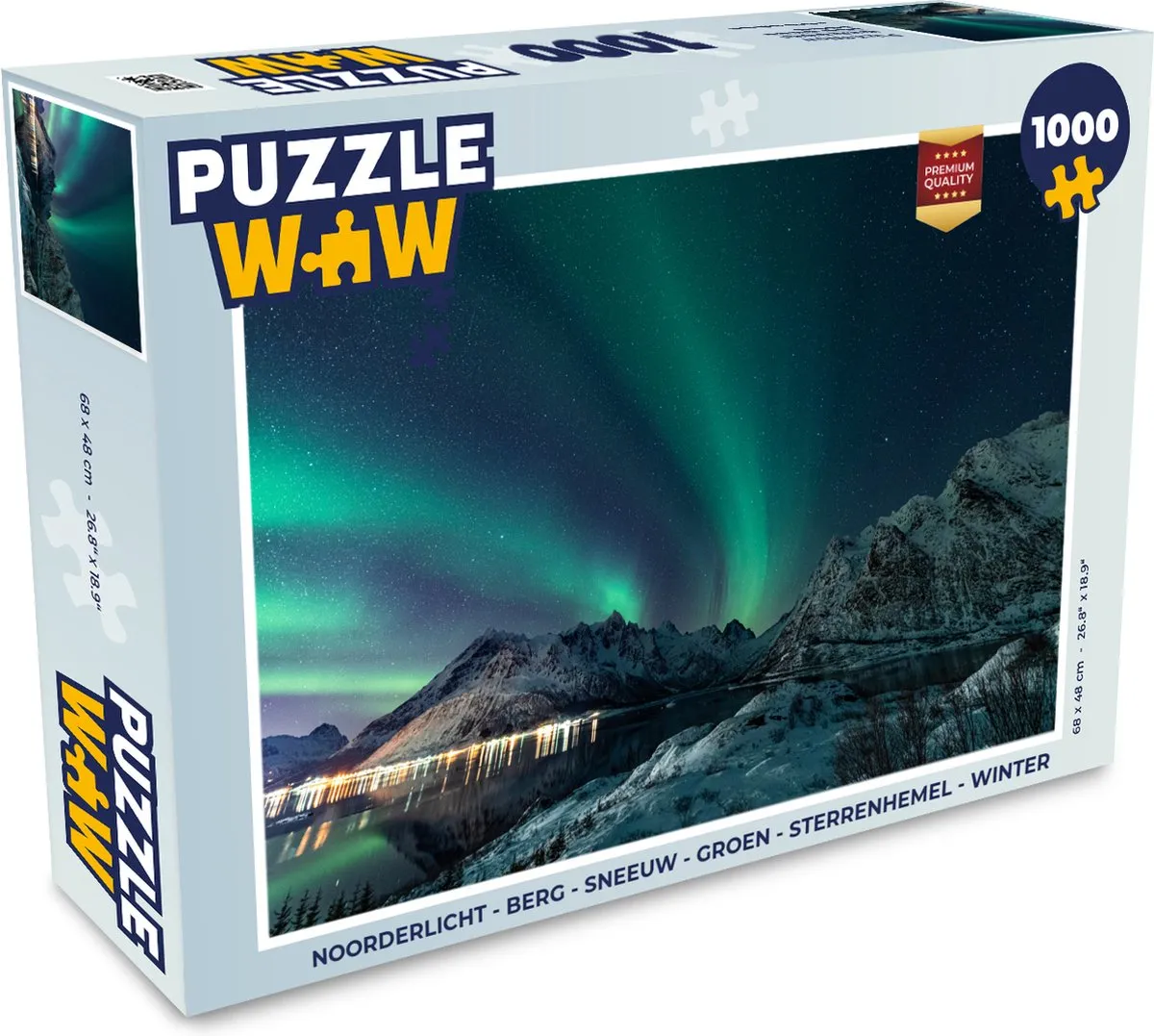PuzzleWow Noorderlicht Legpuzzel 1000 Stuks - Multicolor