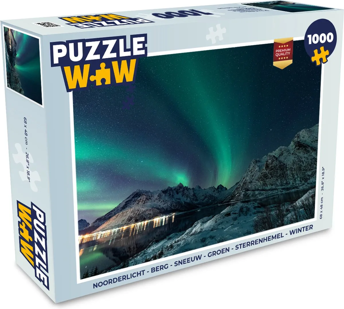 PuzzleWow Noorderlicht Legpuzzel 1000 Stuks - Multicolor