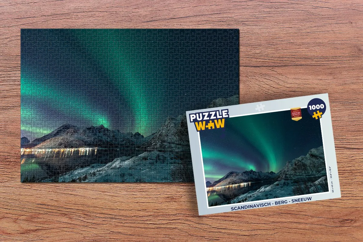 PuzzleWow Noorderlicht Legpuzzel 1000 Stuks - Multicolor