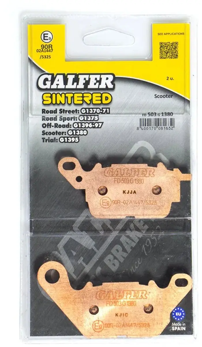 Galfer Scooter FD503G1380 Gesinterde Remblokken