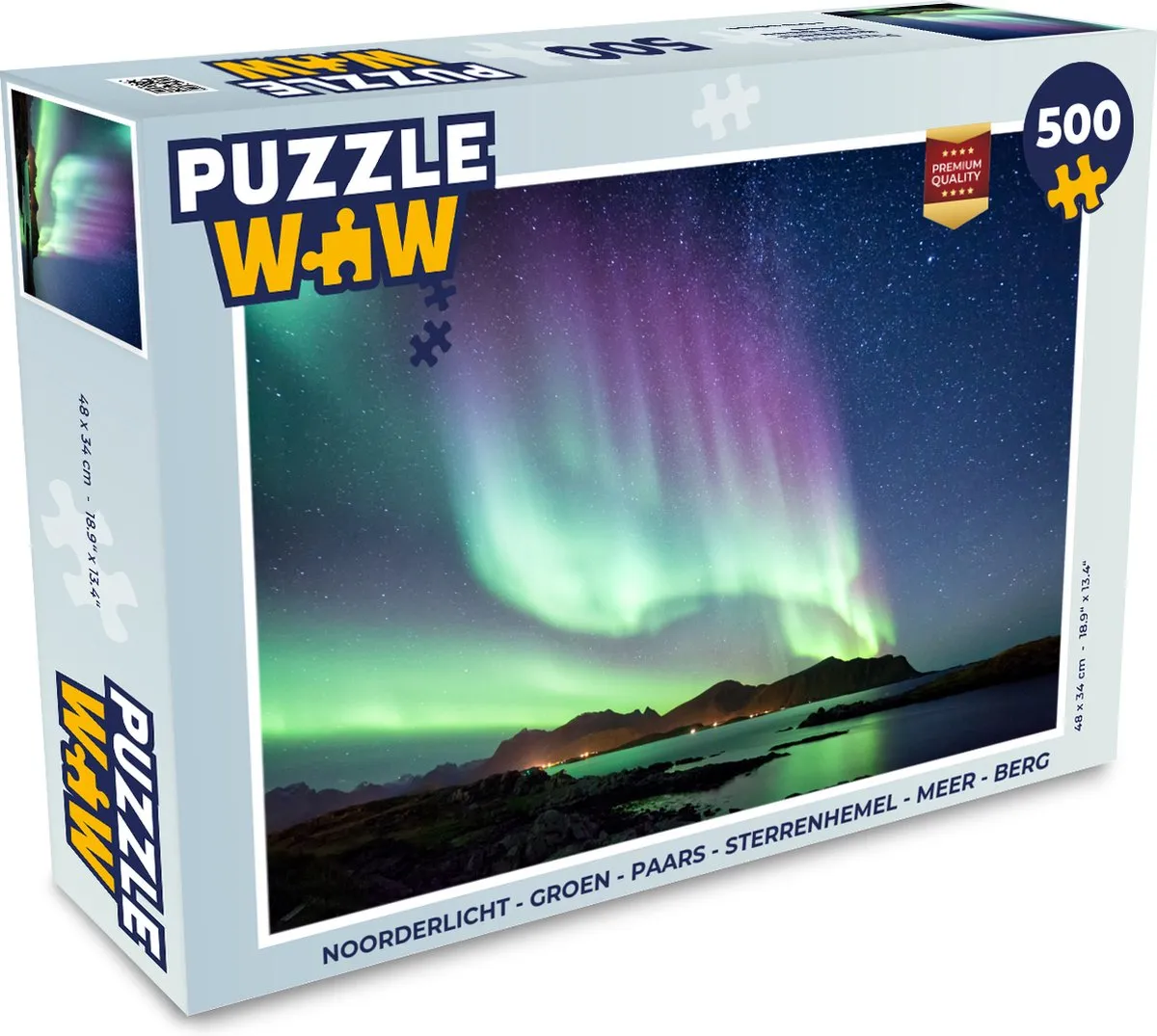 PuzzleWow Noorderlicht Legpuzzel 500 Stuks
