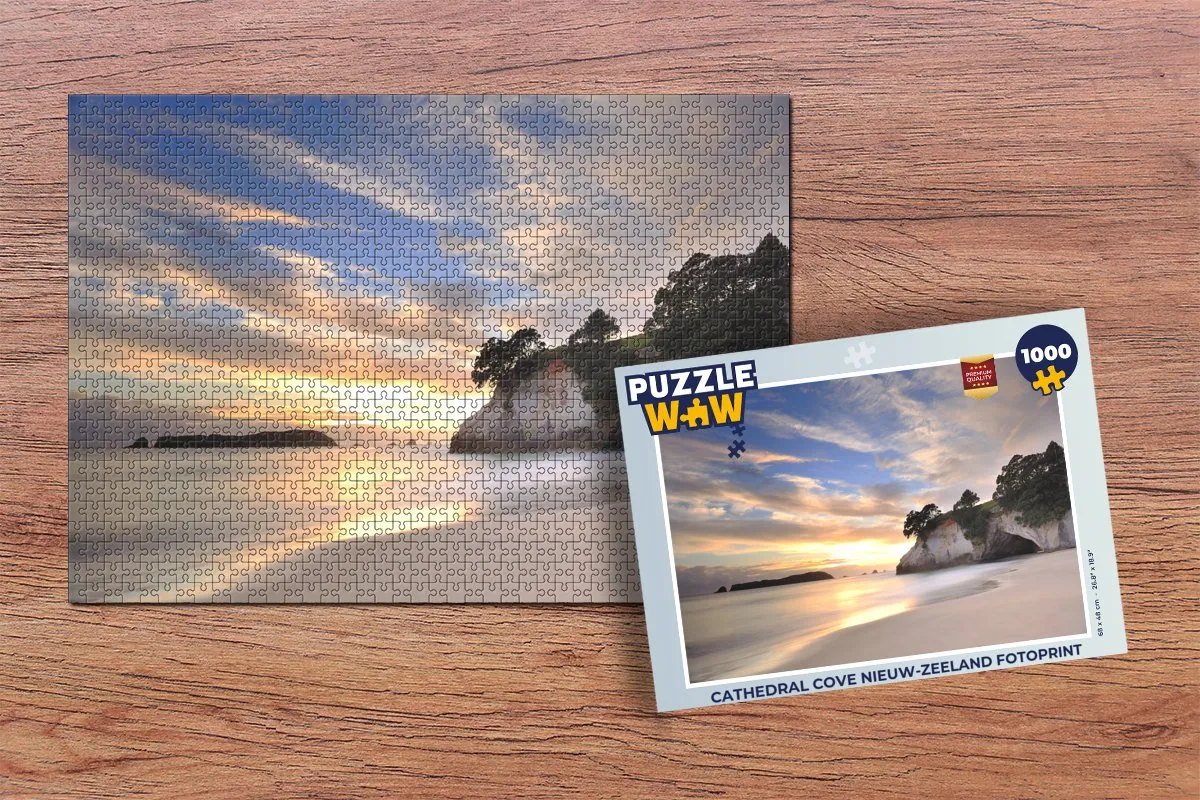 PuzzleWow Cathedral Cove Legpuzzel 1000 Stuks - Multicolor