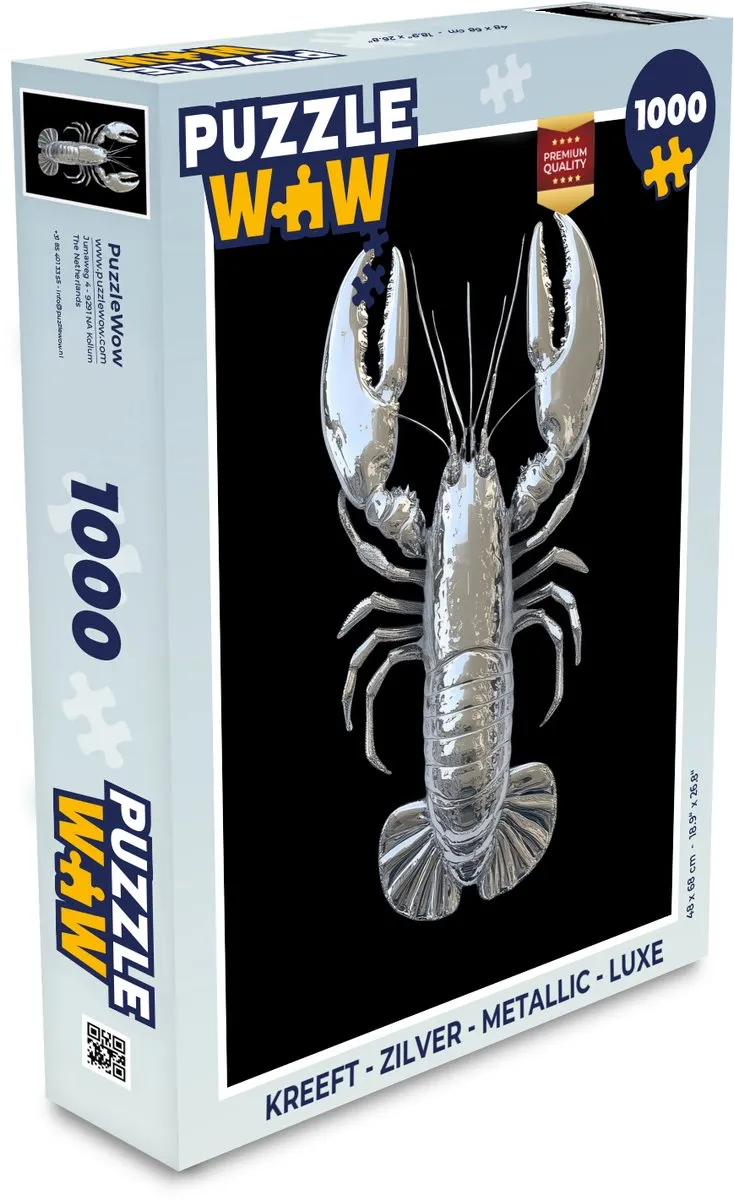 PuzzleWow Kreeft Legpuzzel 1000 Stuks