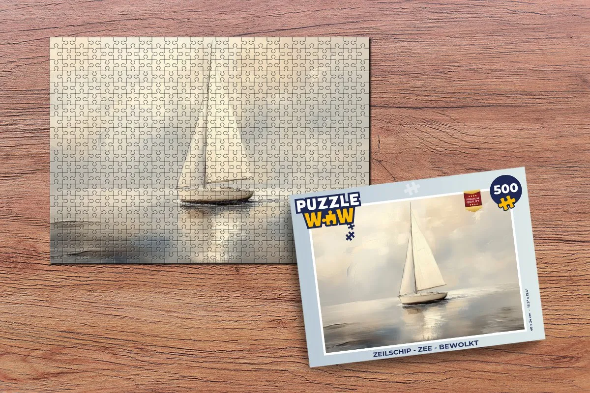 PuzzleWow Legpuzzel Zeilschip - 500 Stuks