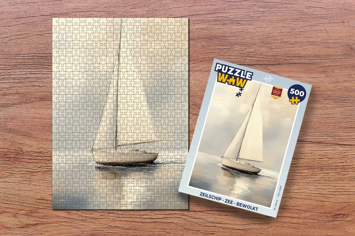 PuzzleWow Legpuzzel Zeilschip - 500 Stuks