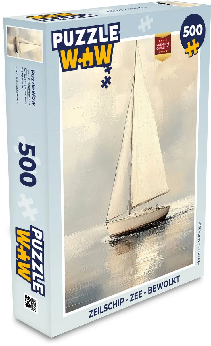 PuzzleWow Legpuzzel Zeilschip - 500 Stuks
