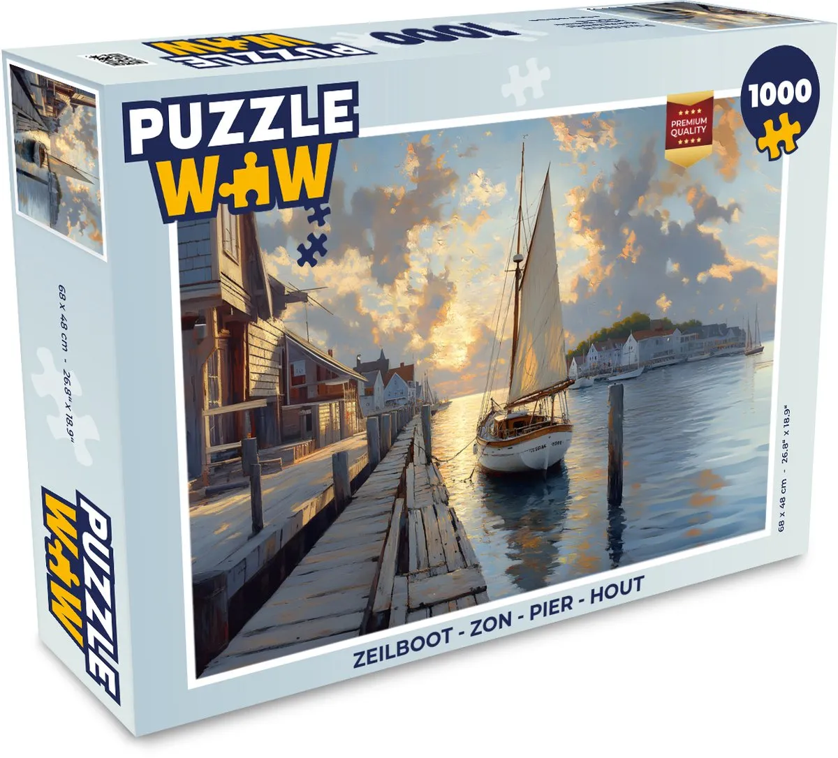 PuzzleWow Legpuzzel Zeilboot 1000 Stuks