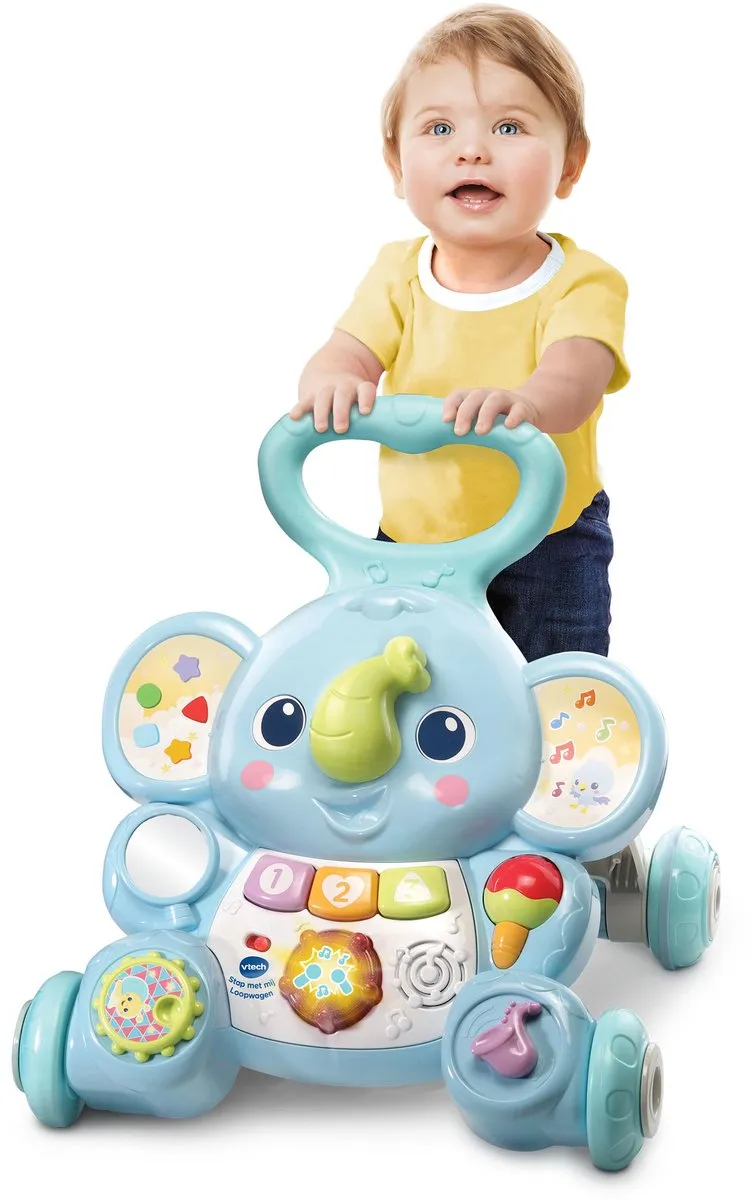 VTech Stap met mij Loopwagen - Blauw