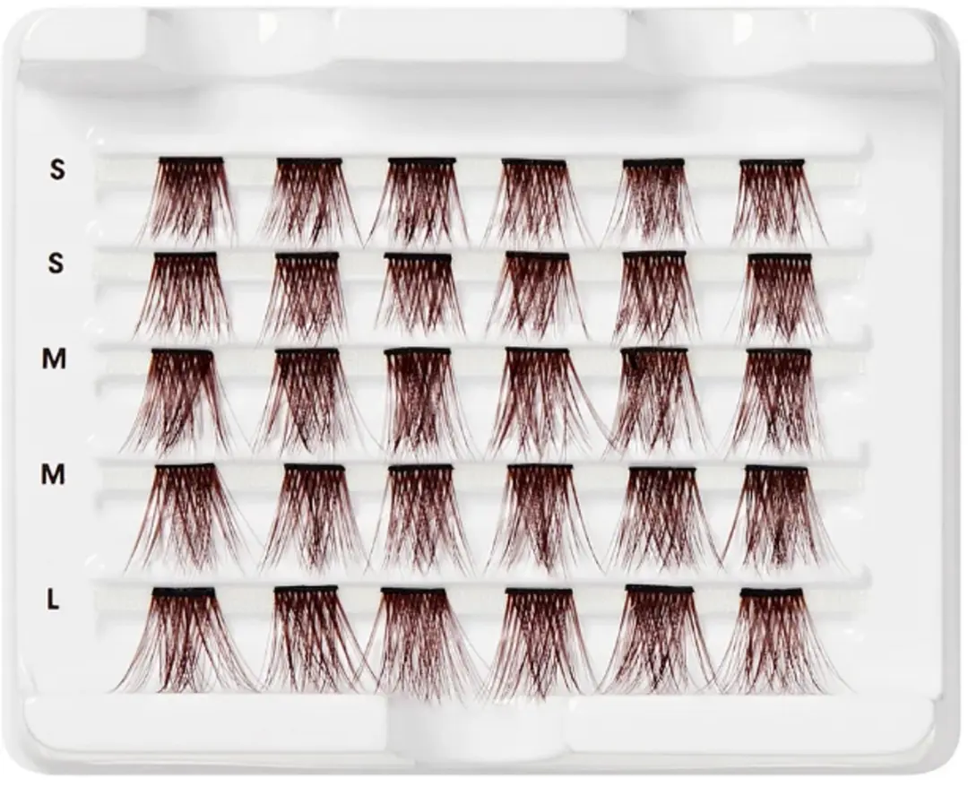 Kiss Falscara Wisps Mocha - Wimperclusters 24 Stuks - afbeelding 2 van 3