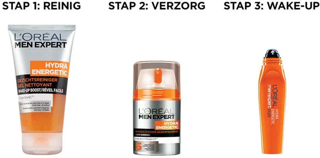 L'Oréal Paris Men Expert Hydra Energetic Gezichtsreiniger 100ml - 6 Stuks
