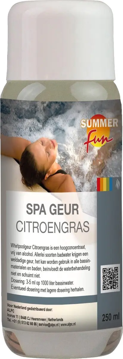 Summer fun spa aroma citroengras 250ml