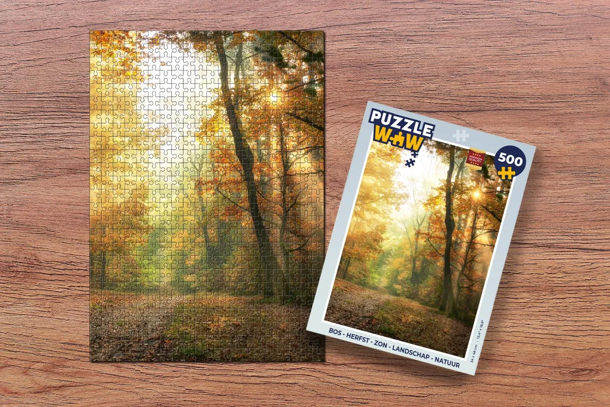 PuzzleWow Herfst Landschap Legpuzzel 500 Stuks - Multicolor