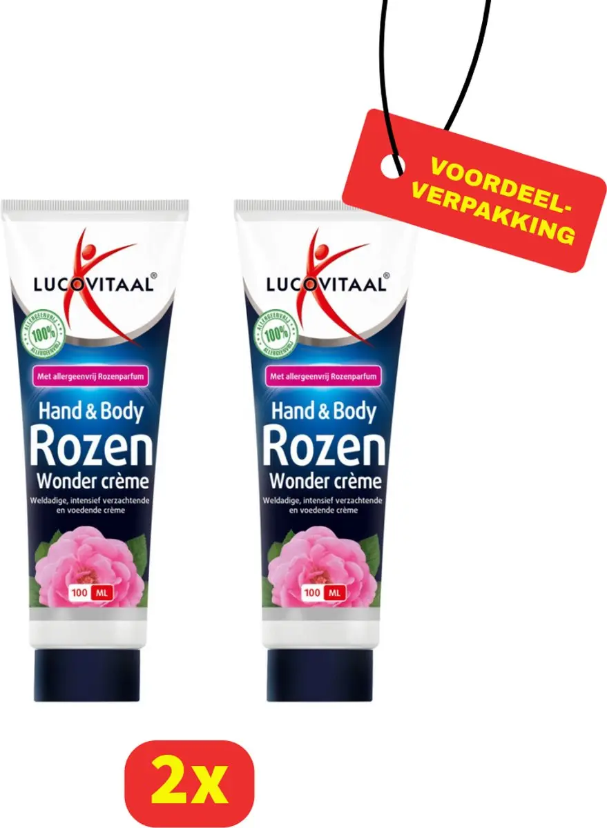 Lucovitaal Hand & Body Creme Rozen Wonder tube