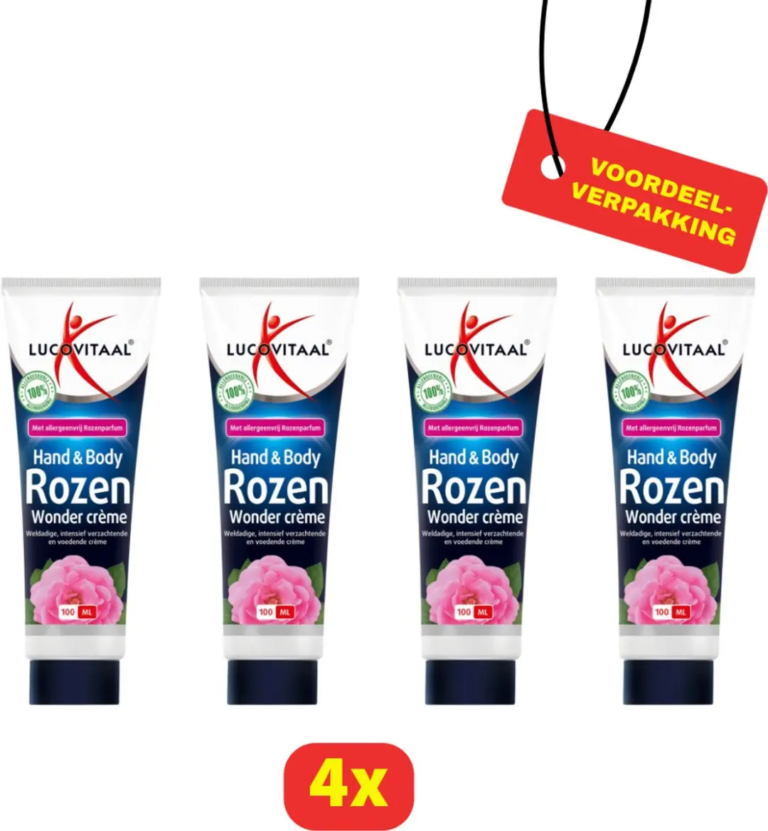 Lucovitaal Hand & Body Creme Rozen Wonder tube