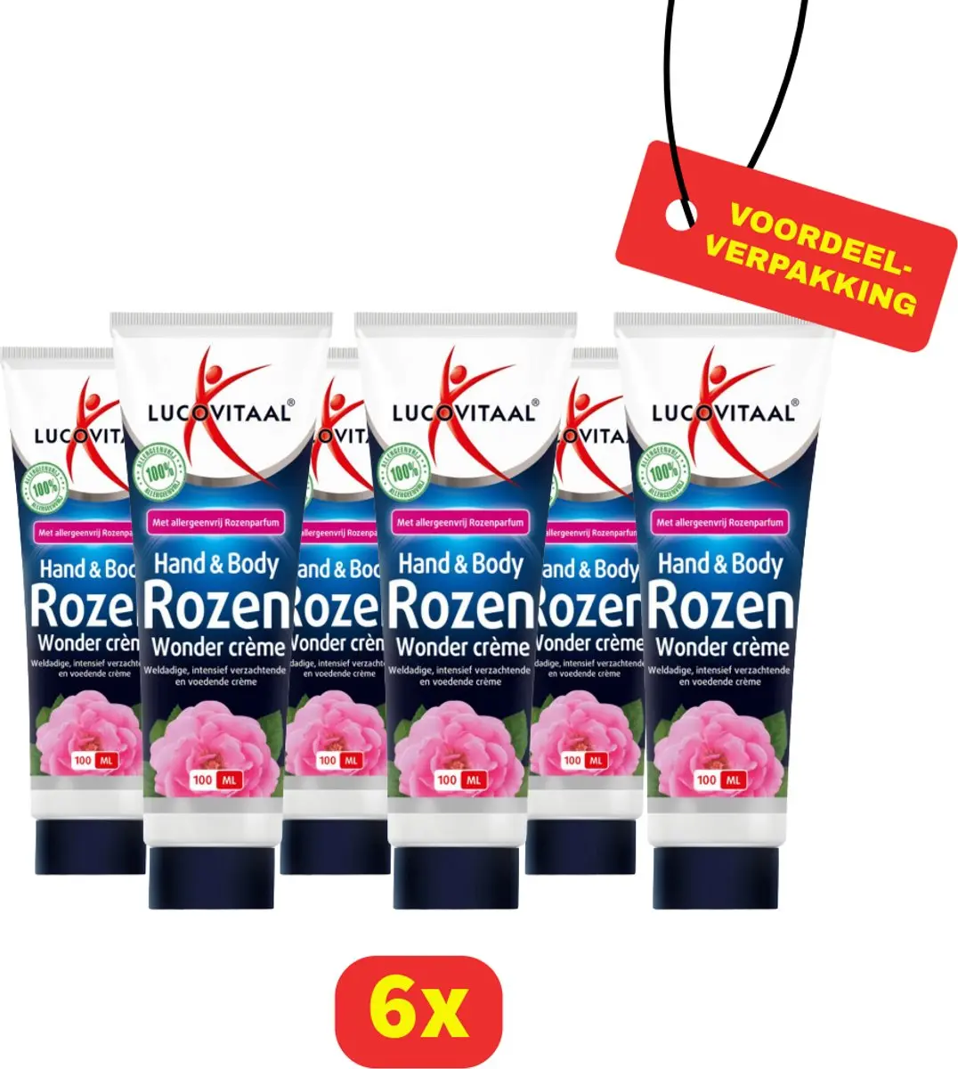 Lucovitaal Hand & Body Creme Rozen Wonder tube