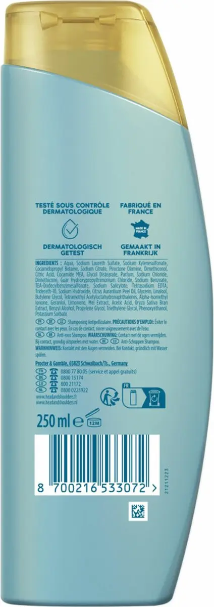 Head & Shoulders DERMAxPRO Sensitive Anti-roos Shampoo 250ml