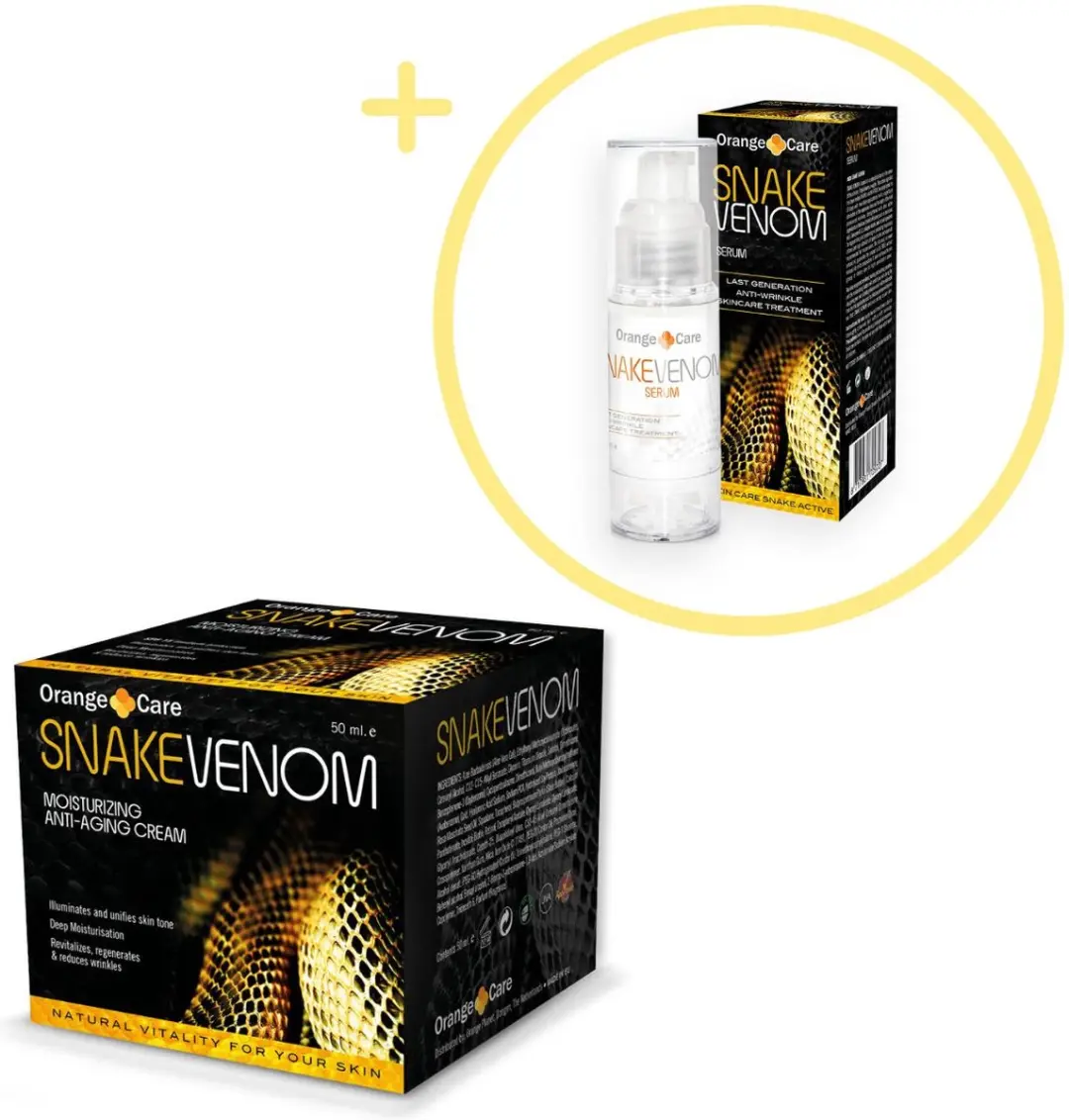 Orange Care, Snake Venom Huidverzorging 2 pack Gezichtscrème 50ml + Serum 30ml