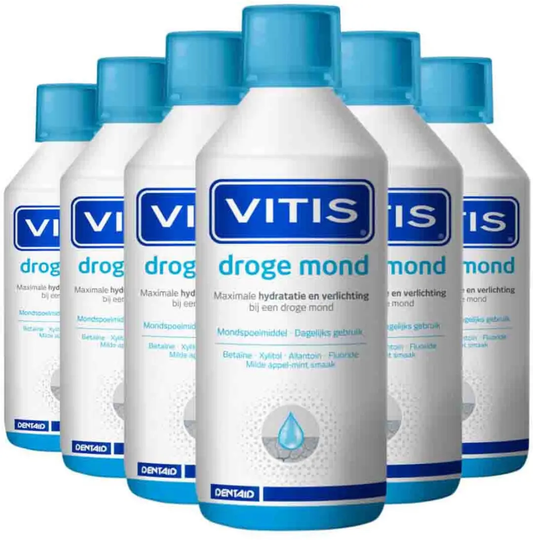 Vitis Droge Mond Mondspoelmiddel 3L - 6x500ml - afbeelding 2 van 2