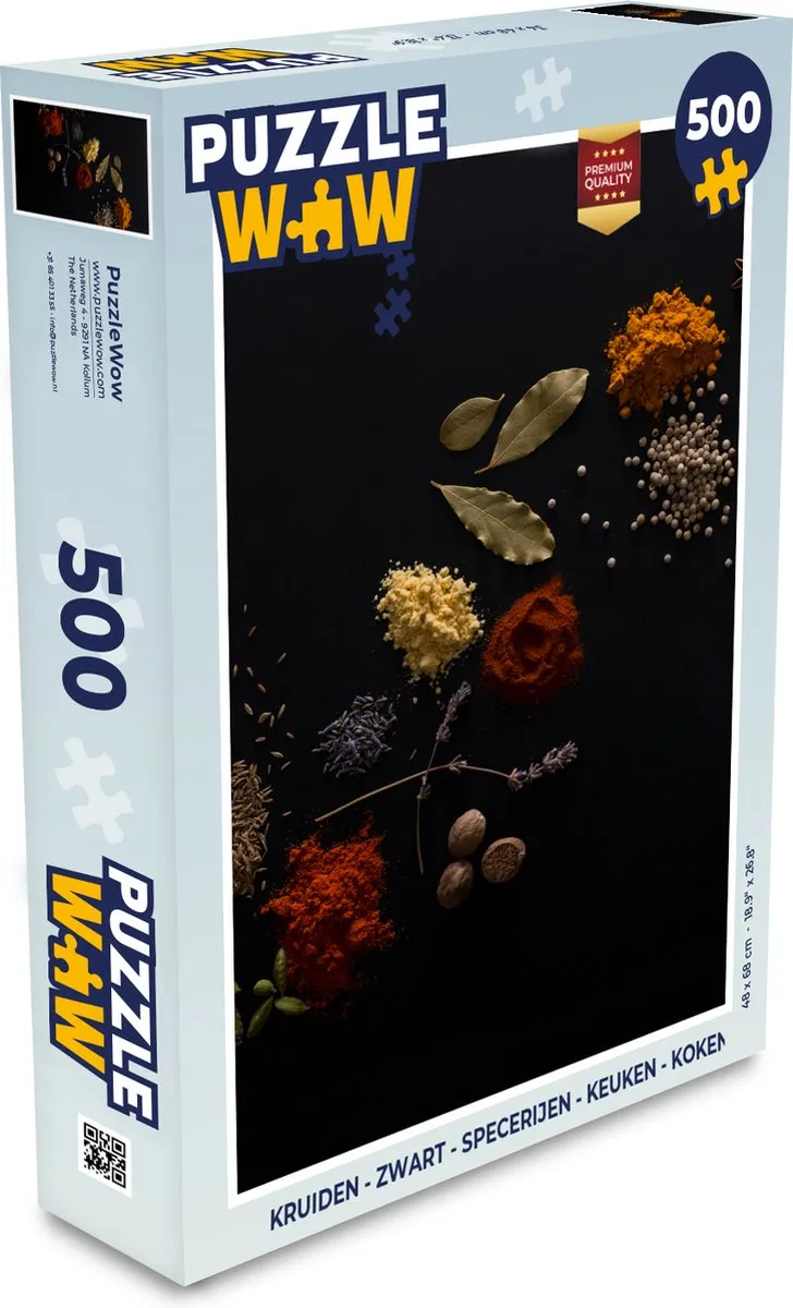 PuzzleWow Kruiden Puzzel 500 Stuks - Multicolor