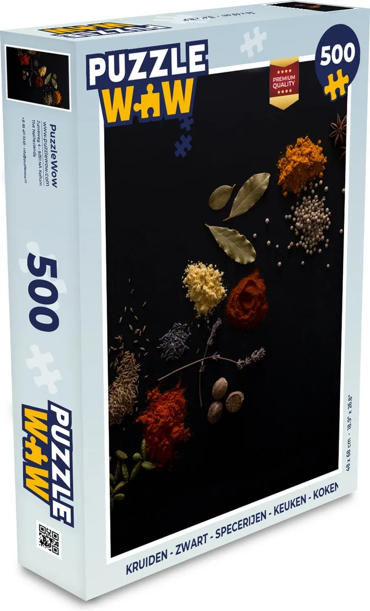 PuzzleWow Kruiden Puzzel 500 Stuks - Multicolor