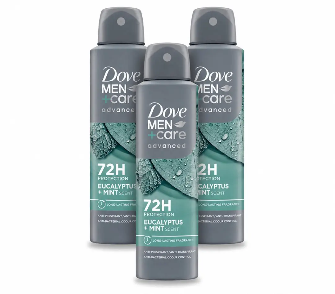 3 x Dove Men+Care Deodorant Spray