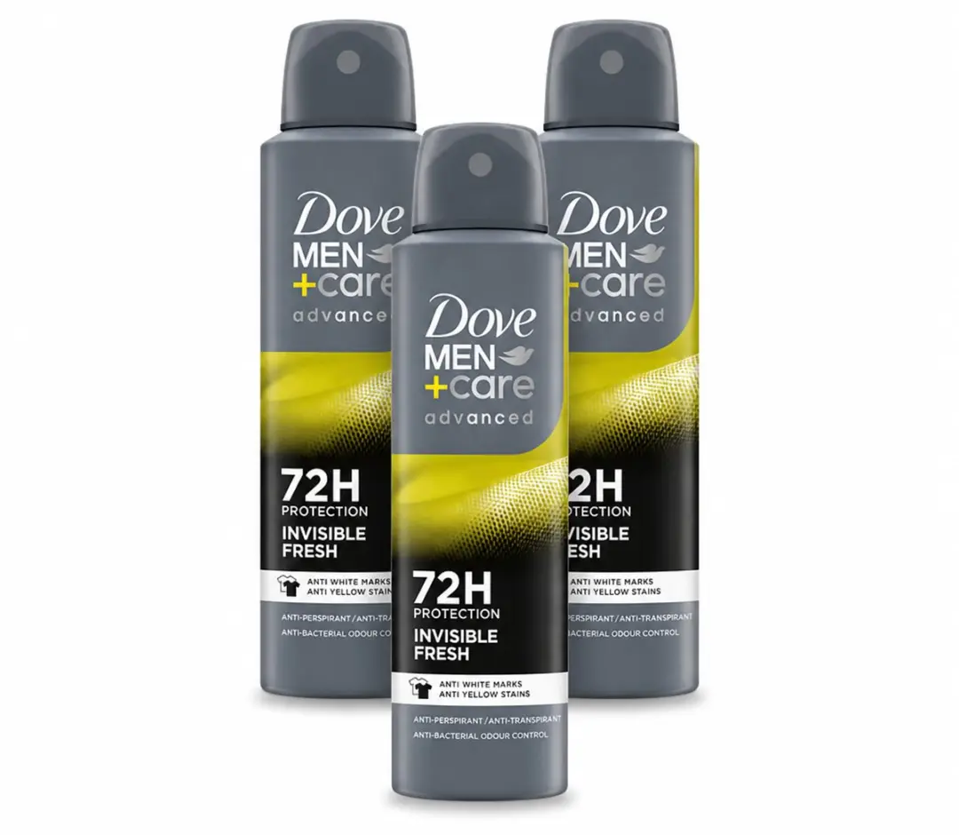 3 x Dove Men+Care Deodorant Spray