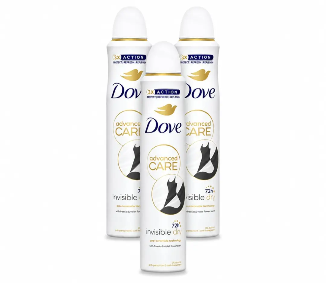 3 x Dove Deodorant Spray
