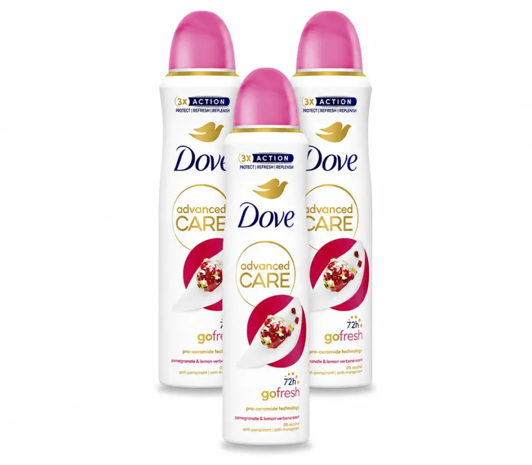 3 x Dove Deodorant Spray