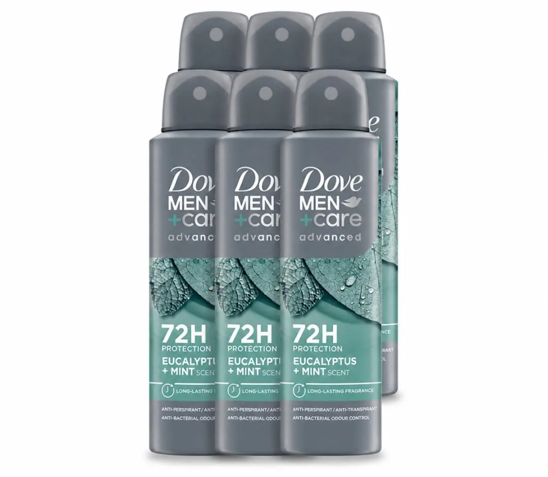 6 x Dove Men+Care Deodorant Spray