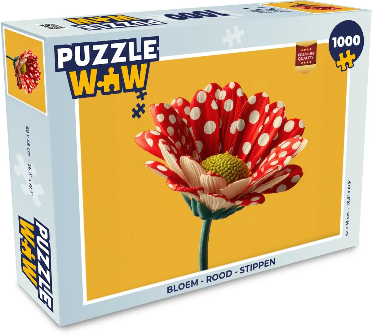 PuzzleWow Bloem Stippen Legpuzzel 1000 Stuks