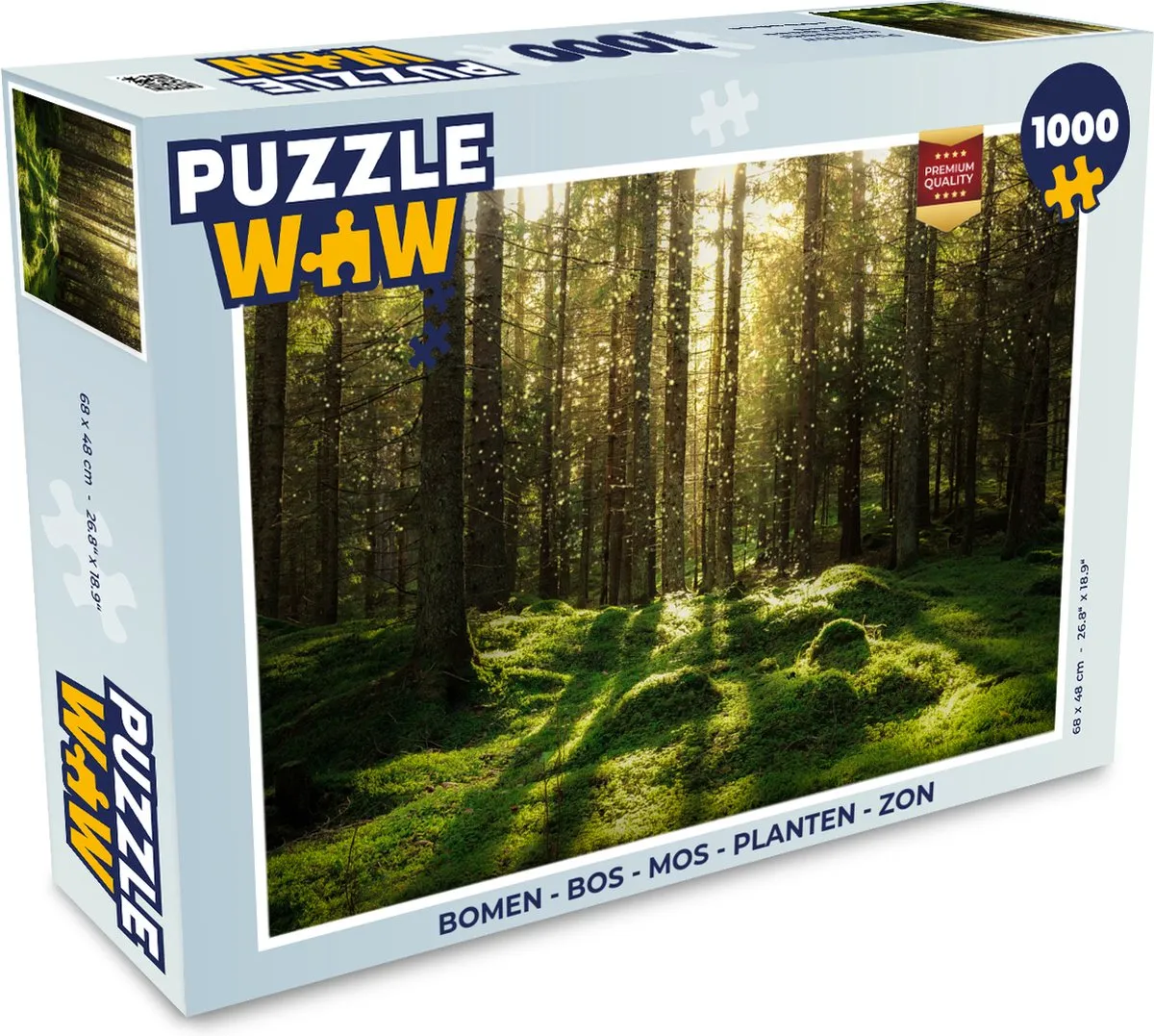 PuzzleWow Legpuzzel Bomen & Natuur 1000 Stuks - Multicolor