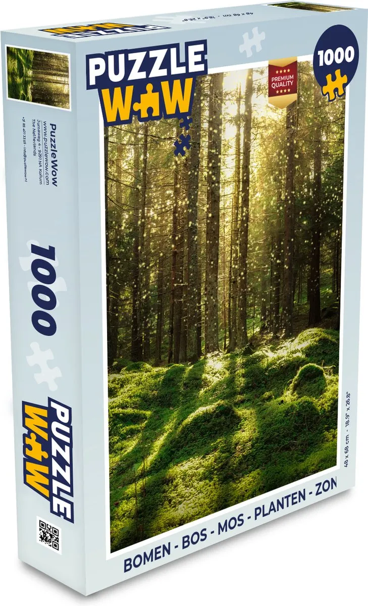 PuzzleWow Legpuzzel Bomen & Natuur 1000 Stuks - Multicolor