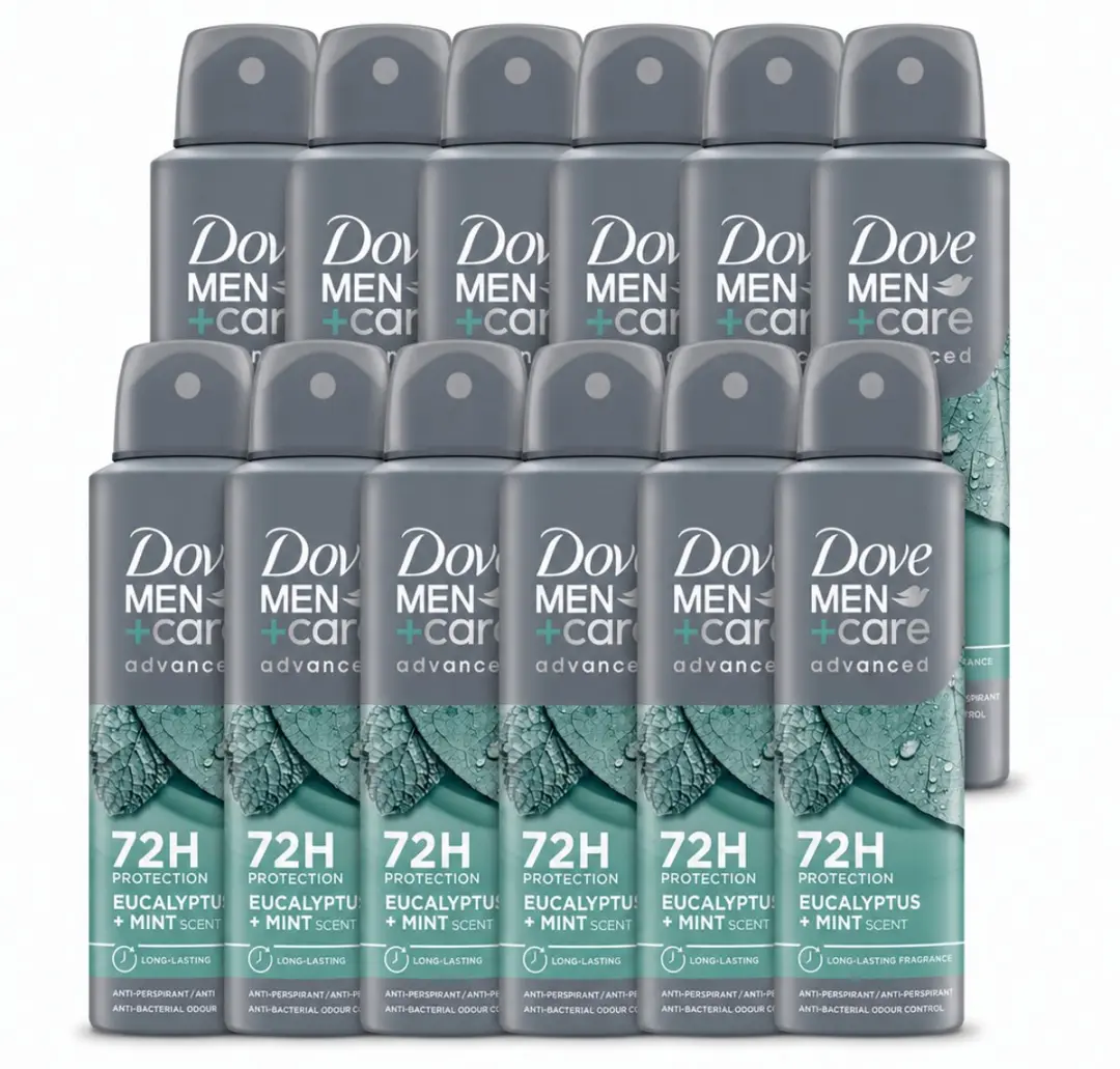 12 x Dove Men+Care Deodorant Spray