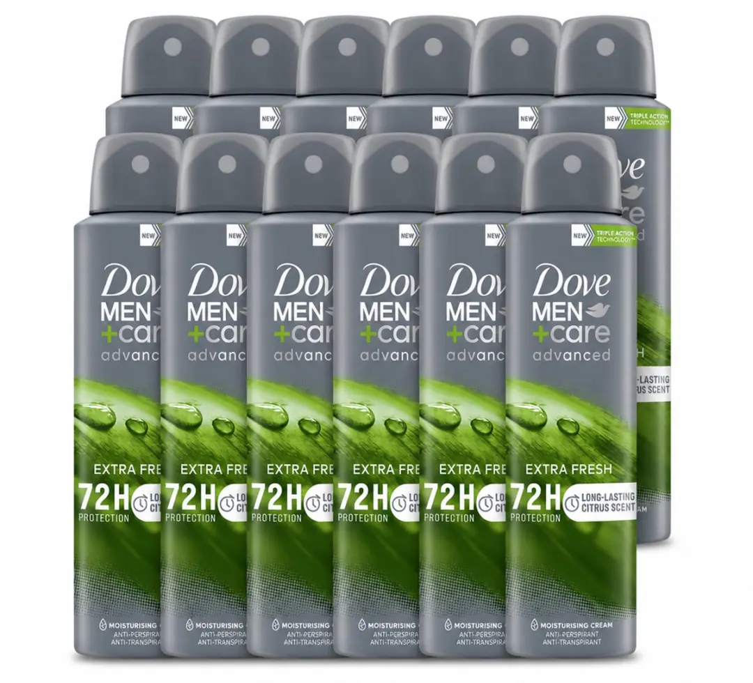 12 x Dove Men+Care Deodorant Spray