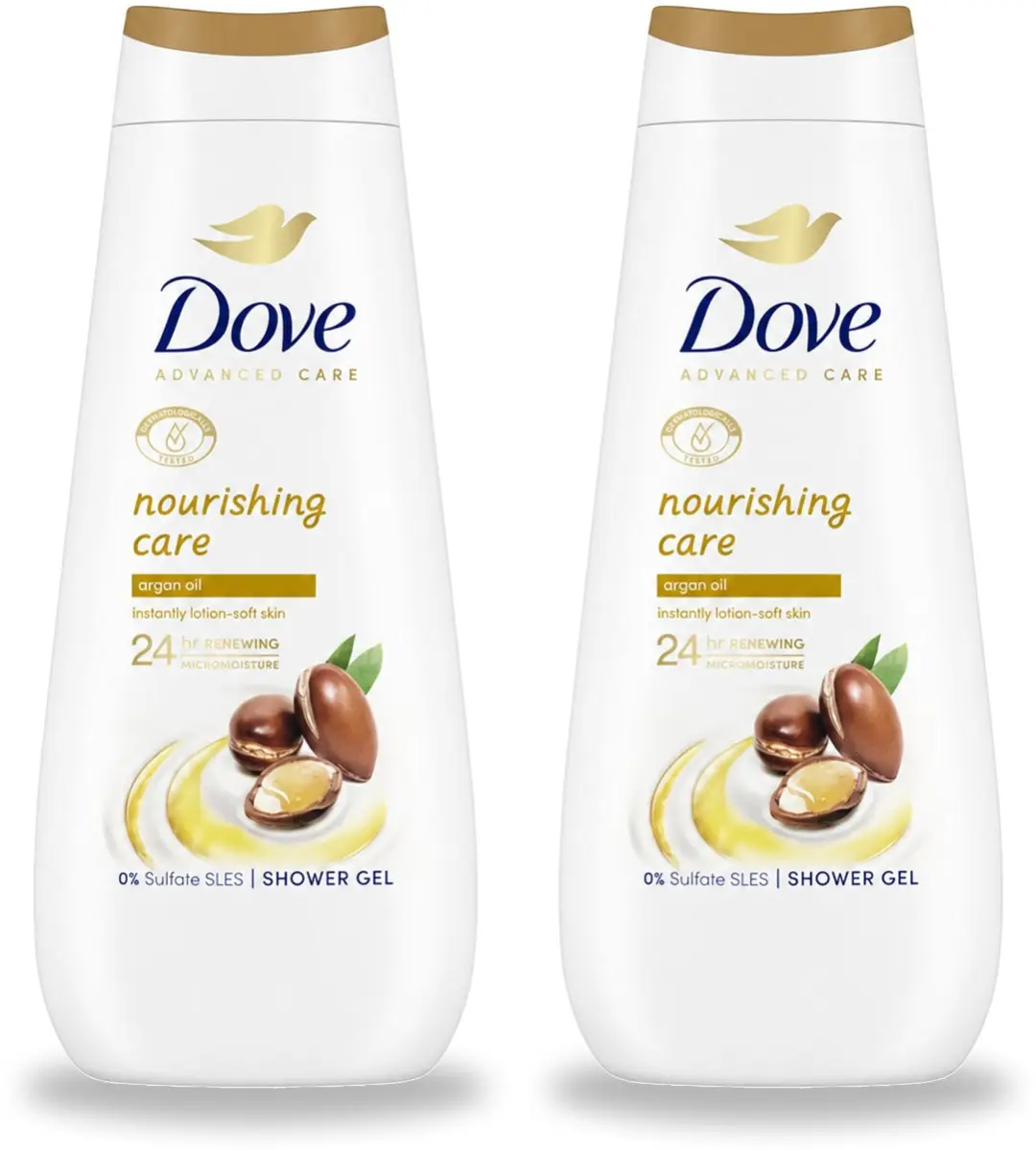 2 x Dove Douchecrème