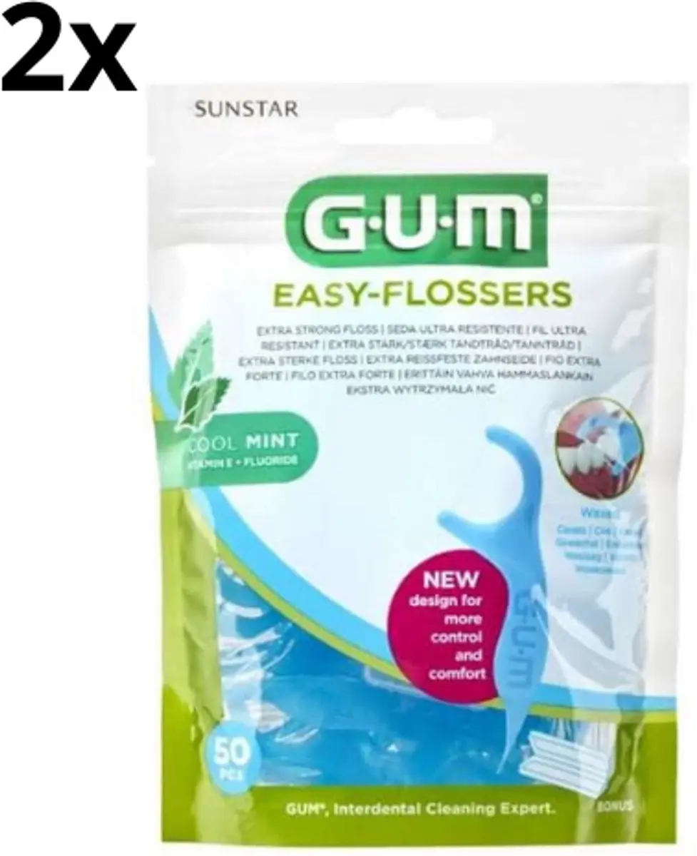 GUM Easy Flossers Cool Mint