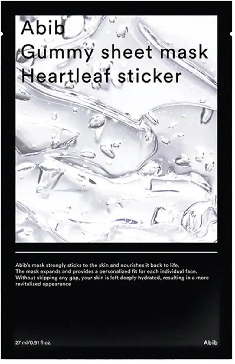 Abib Gummy Sheet Mask Heartleaf 27ml - afbeelding 4 van 6