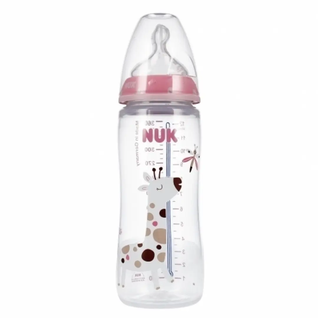 NUK First Choice+ babyfles 360ml siliconen speen 6-18 maanden