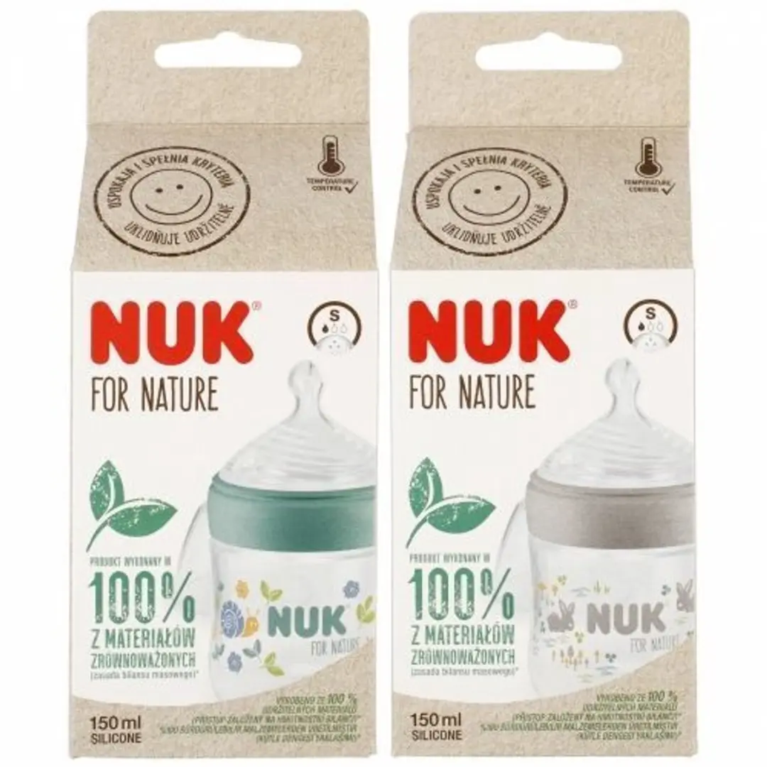 NUK For Nature babyfles 150ml met temperatuurindicator