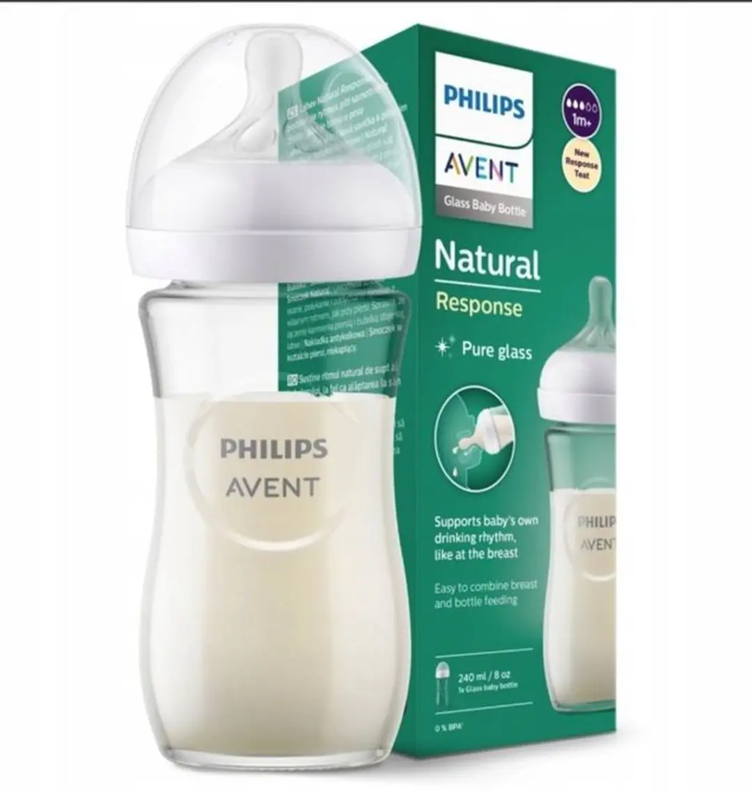 Philips Avent Natural Response Glazen Babyfles 120ml - Transparant - afbeelding 3 van 5
