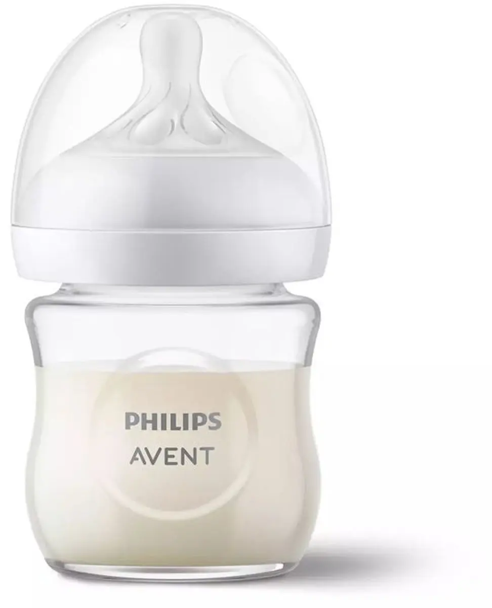 Philips Avent Natural Response Glazen Babyfles 120ml - Transparant - afbeelding 4 van 5