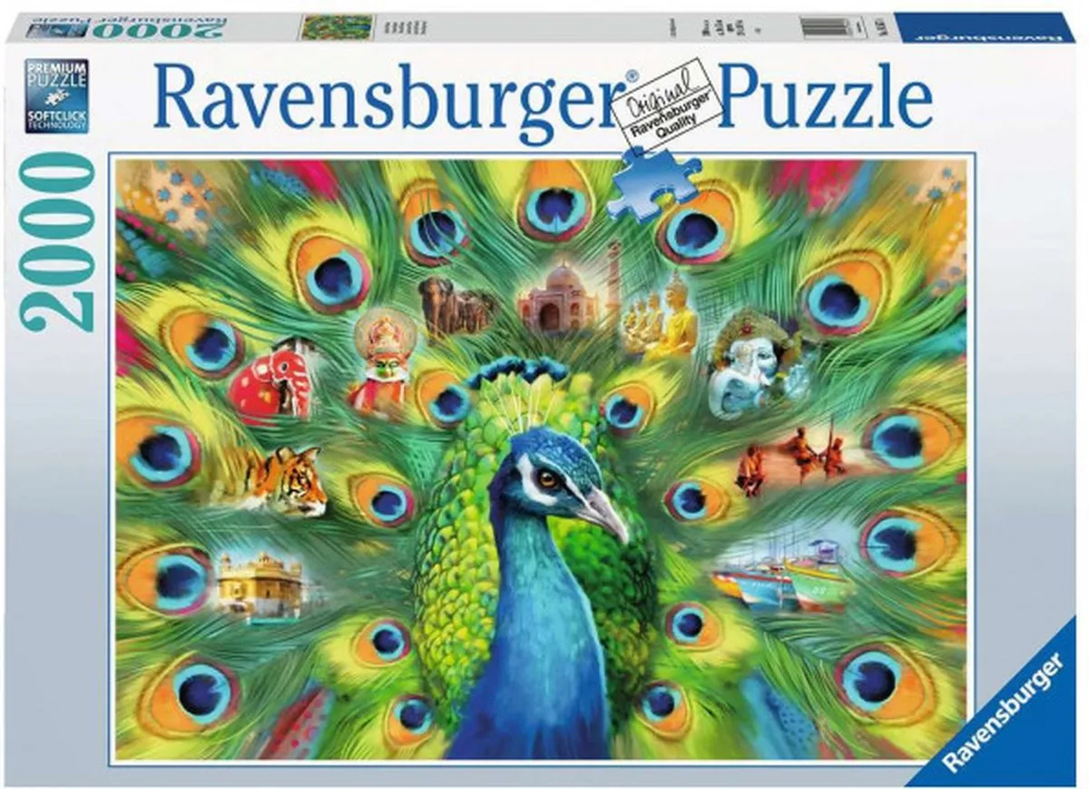 Ravensburger Land of the Peacock Legpuzzel 2000 Stuks - Multicolor