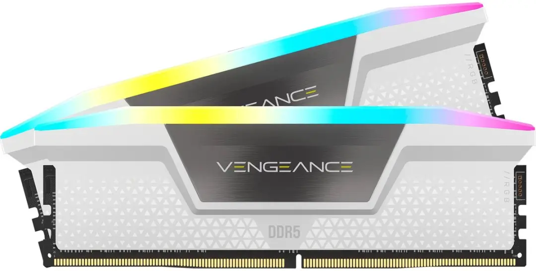 Corsair Vengeance RGB CMH32GX5M2D6000Z38W DDR5 RAM - 32GB (2x16GB) - 6000MT/s - Wit